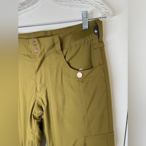 Roxy Green Snow Snowboarding Winter Zipper Pocket Pants Size Small - Picture 3 of 16